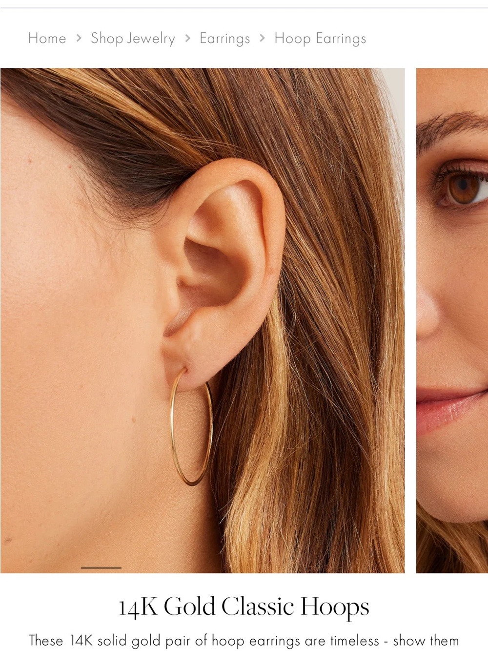 Gorjana 14K Gold Classic Hoop Earrings - Gold